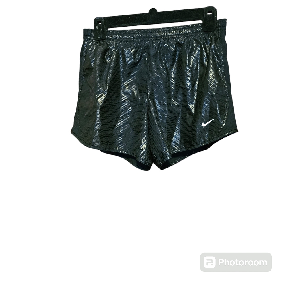 Kids Nike Black Shiny Pattern Dri-Fit Shorts Size XL